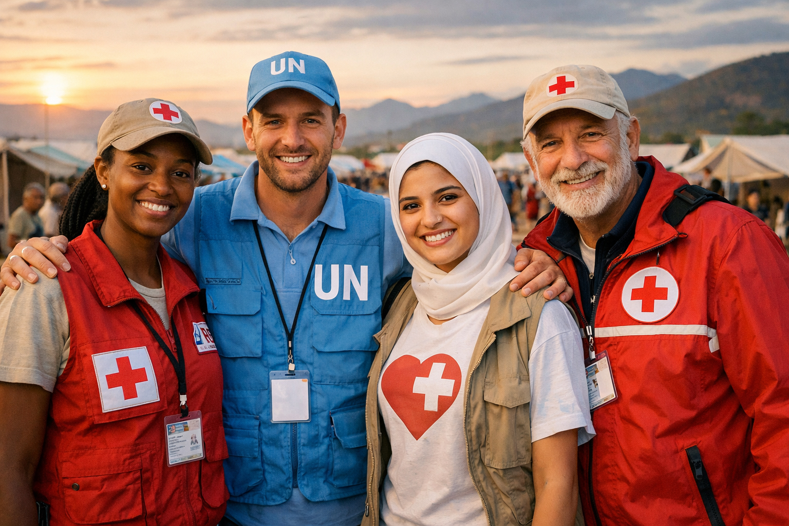 Our team serving with compassion